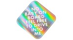 NO BABY ON BOARD - holograficzna