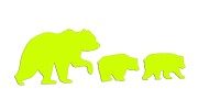 naklejka-niedzwiedzica-i-niedzwiadki-zolta-neon.jpg
