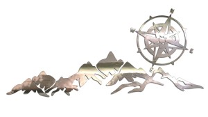 GÓRY I RÓŻA WIATRÓW - KOMPAS - kolory - chrom