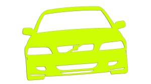 VOLVO V40 PRZÓD FRONT - kolory neonowe