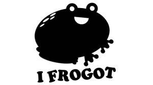 ZAPOMINALSKA ŻABA - I FROGOT - kolory - połysk/mat