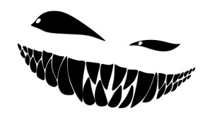 CREEPY SMILE - UŚMIECH Z ZĘBAMI - kolory - połysk/mat