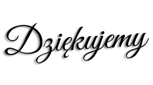 NAPIS DZIĘKUJEMY - ŚLUB - WESELE - kolory - połysk/mat