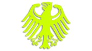 naklejka herb niemiec godlo zolta neon.jpg