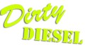 Naklejka na auto Dirty DIESEL napisy - styl Off Road i tuning - neon