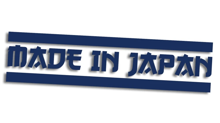 naklejka made in japan paski granatowa.jpg