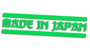 naklejka made in japan paski zielona neon.jpg