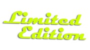 Naklejka Limited Edition retro edycja limitowana - żółty neon