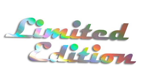 Naklejka Limited Edition retro edycja limitowana - holograficzna