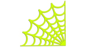 PAJĘCZYNA NAROŻNA - PAJĄK - HALLOWEEN - kolory neonowe