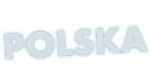 Naklejka na auto POLSKA napis na klapę szybe - oznaczenie kraju - odblaskowa