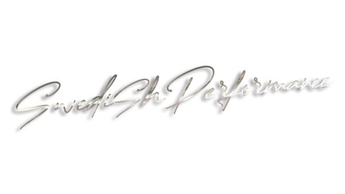 Naklejka Swedish Performance – dla fanów Volvo Saab Scania Polestar chrom