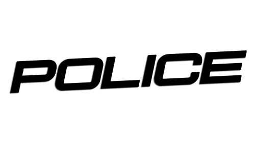 Naklejka samochodowa POLICE amerykański styl - czarna