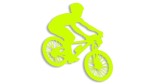 Naklejka ROWERZYSTA ROWER BIKER #3 MTB - kolory neonowe