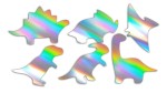 DINOZAURY - DINOZAUR 6 SZTUK - holograficzne