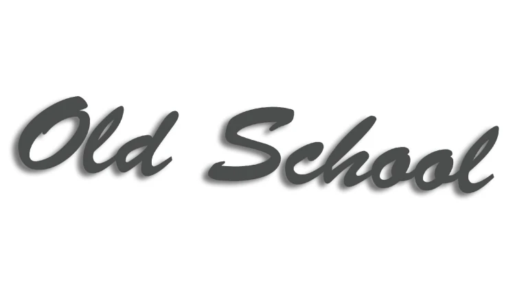 naklejka old school 3 grafitowa.jpg