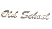 Naklejka Old School - styl kaligraficzny - chrom