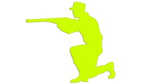 MYŚLIWY - ŁOWCA - TRAPER - POLUJĄCY - kolory neonowe