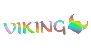 VIKING I HEŁM Z ROGAMI - holograficzna