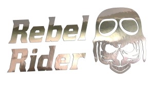 REBEL RIDER - CZASZKA - MOTOR - kolory - chrom