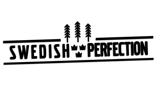 Naklejka na auto Swedish Perfection - pasuje do Saab Scania Volvo - czarna