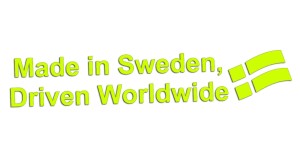 MADE IN SWEDEN DRIVEN WORLDWIDE (Saab Scania Volvo) - kolory neonowe