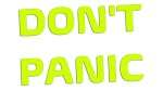 DON'T PANIC - kolory neonowe