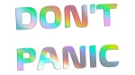 DON'T PANIC - holograficzna