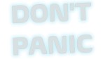 DON'T PANIC - kolory odblaskowe