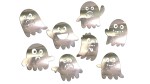 DUCH DUSZKI HALLOWEEN 8 SZTUK - kolory - chrom