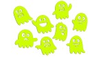 DUCH DUSZKI HALLOWEEN 8 SZTUK - kolory neonowe