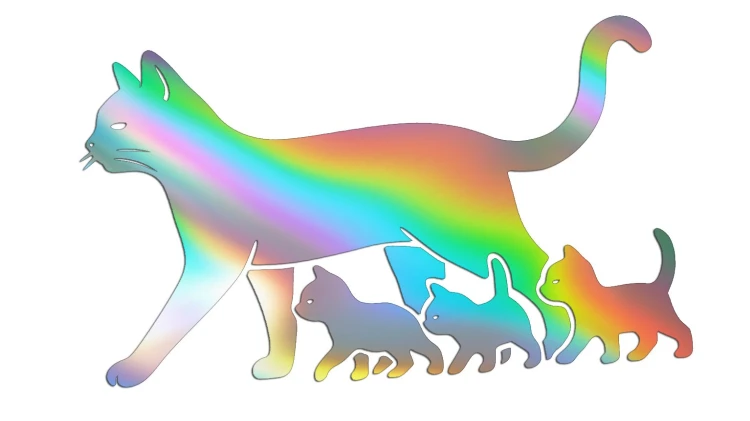 naklejka-kocica-i-male-kociaki-holograficzna.jpg