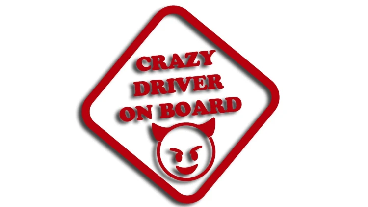 naklejka crazy driver on board czerwona.jpg