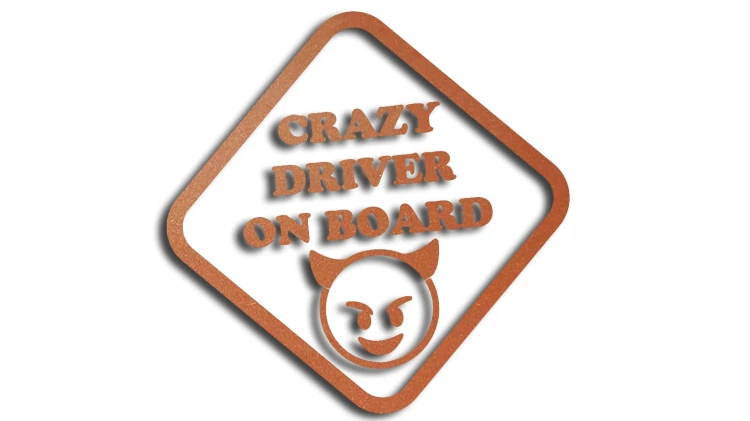 naklejka crazy driver on board miedziana.jpg