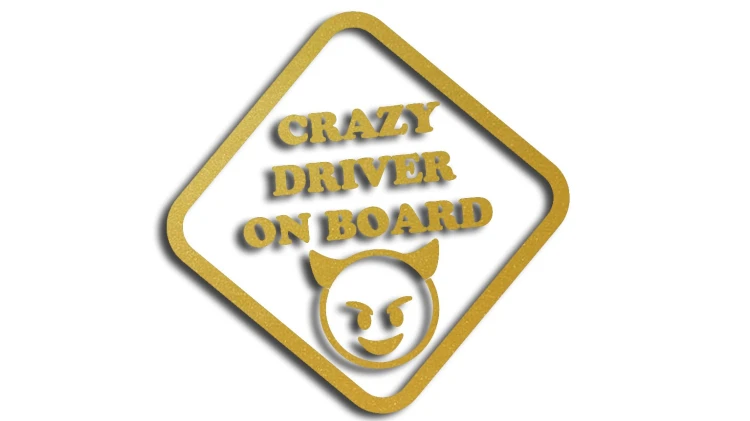 naklejka crazy driver on board zlota.jpg