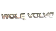 Naklejka samochodowa z napisem Wolę Volvo - humorystyczny akcent dla właścicieli Volvo chrom