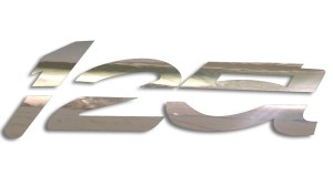 Naklejka 125i - kolory - chrom