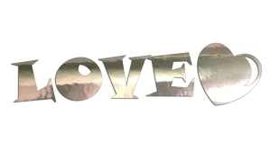 LOVE SERCE MIŁOŚĆ - kolory - chrom