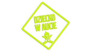 DZIECKO W AUCIE - kolory neonowe