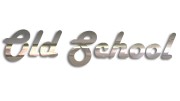 Naklejka Old School - styl vintage - chrom
