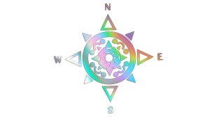 RÓŻA WIATRÓW #5 - holograficzna