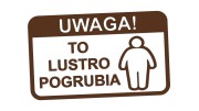 naklejka-uwaga-to-lustro-pogrubia-ciemny-brazowy.jpg