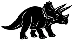 TRICERATOPS - DZINOZAUR - kolory - połysk/mat