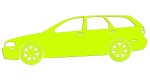 VOLVO V40 BOK - kolory neonowe