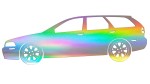 VOLVO V40 BOK - holograficzna