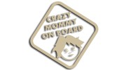 naklejka crazy mommy on board bezowa.jpg