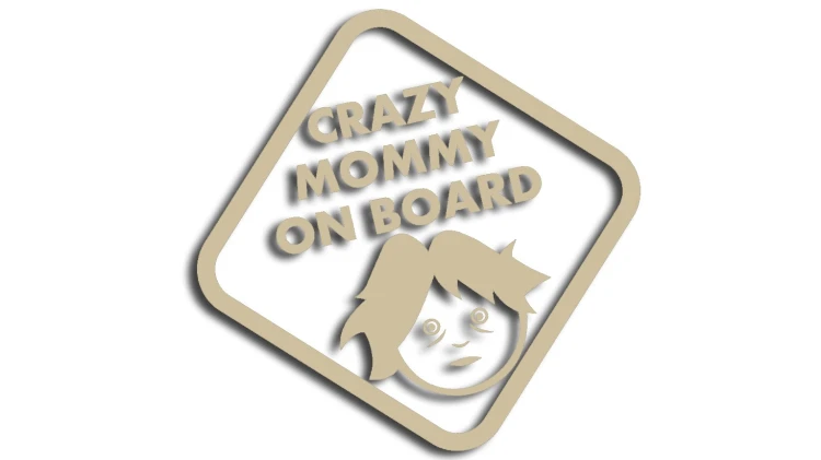 naklejka crazy mommy on board bezowa.jpg