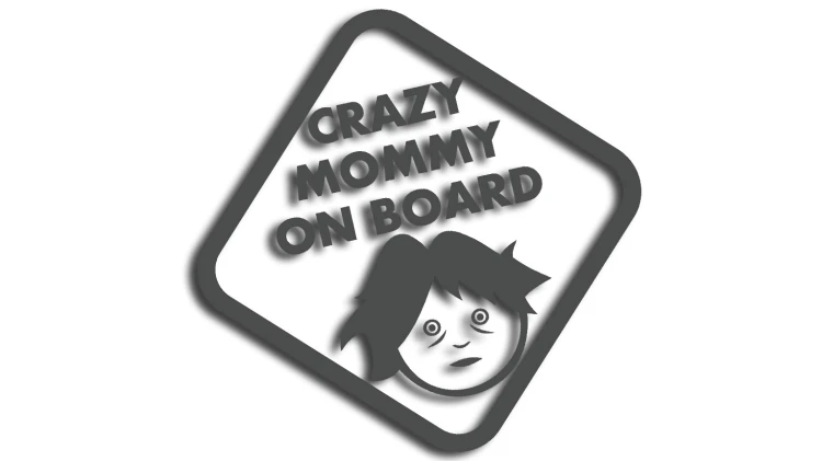 naklejka crazy mommy on board grafitowa.jpg