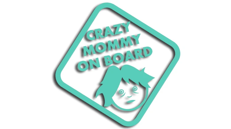 naklejka crazy mommy on board mietowa.jpg