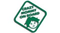 naklejka crazy mommy on board zielona.jpg